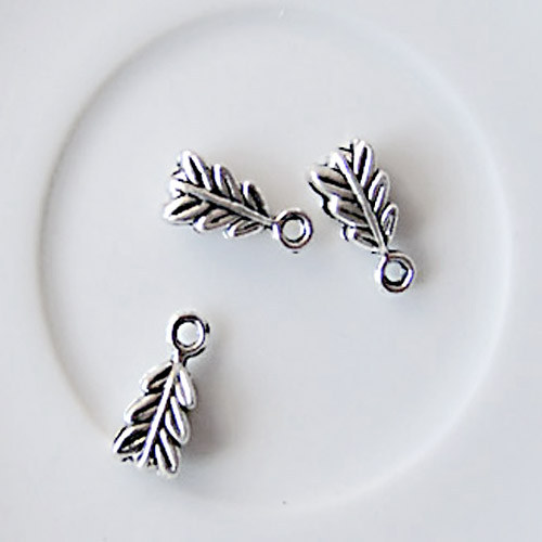 Očko na přívěsek, ant.stříbro/ 10x6mm+očko/ 2ks