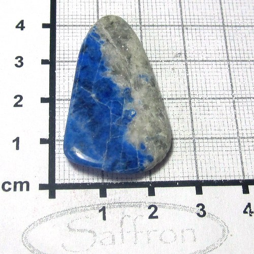 Lapis lazuli - nebarvený, kabošon č.13 — foto 1