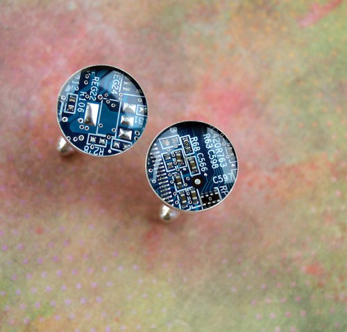 IT manžetové knoflíčky /blue/ — foto 1