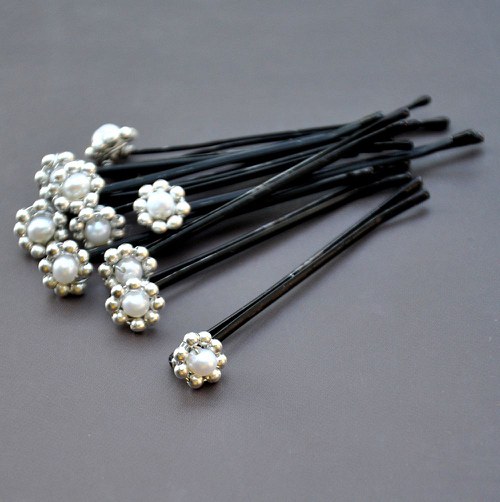 Dame de perles: Perlové sponečky 10 ks — foto 1