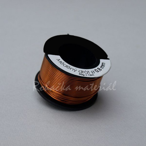 Měděný drát 0,8 mm — foto 1