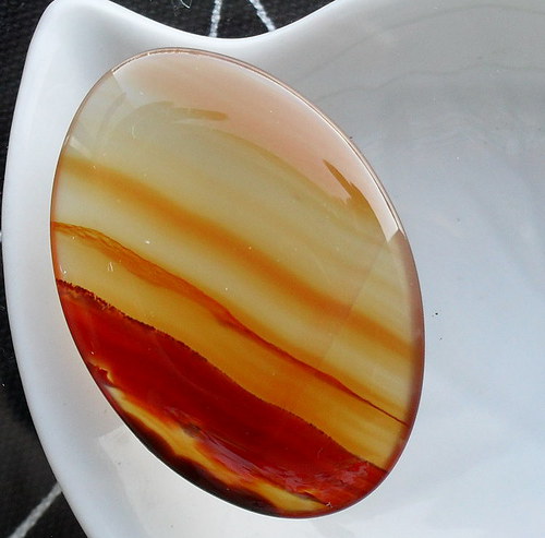 Čínský achát 33x23x5mm — foto 1