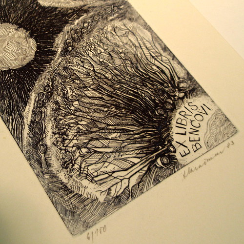 Signovaný grafický list - EX LIBRIS č. 1180 — foto 1