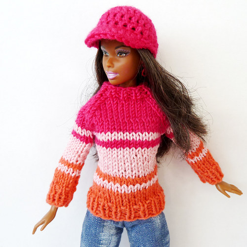 ROSE svetr pro Barbie — foto 1