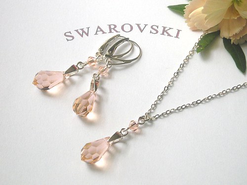 Swarovski drops ( stříbro Ag 925 ) — foto 1