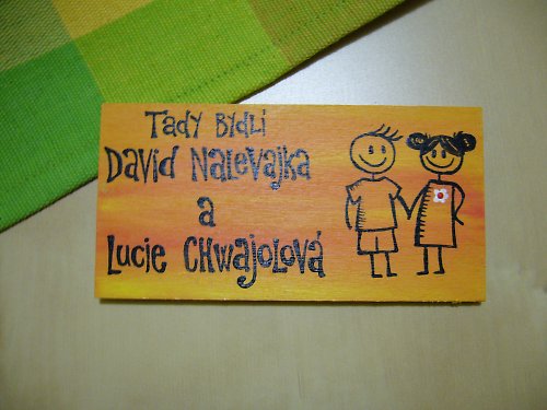 Cedulka na dveře na přání — foto 1