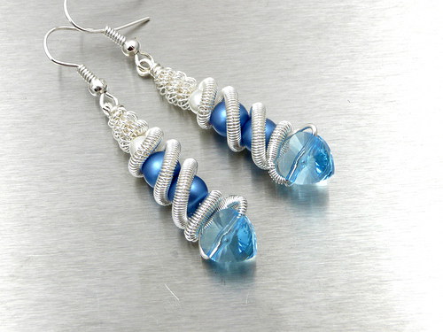 Naušnice . " Blue dreams " — foto 1