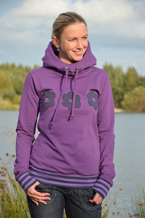 Fialová mikina — foto 1
