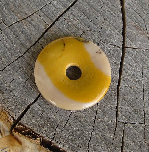 Jaspisový donut - mokait - 30 mm — foto 1