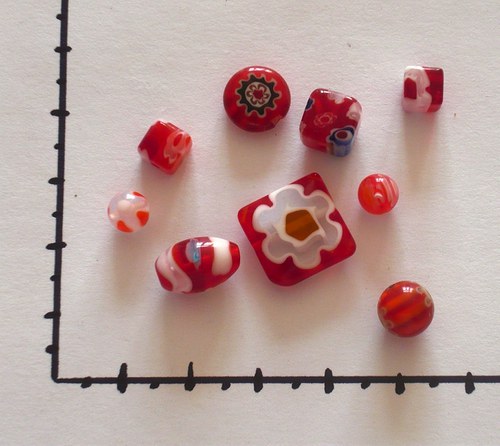 Millefiori červená směs — foto 1