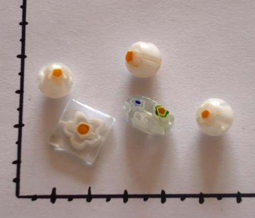 Millefiori bílá směs — foto 1