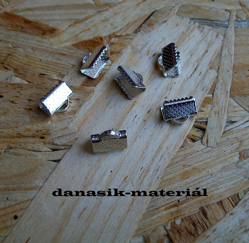 KONCOVKY 10 mm STŘÍBRNÉ BARVY - 6 ks
