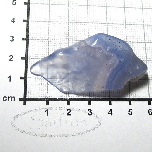 R Modrý chalcedon , placák z Malawi č.04 — foto 1