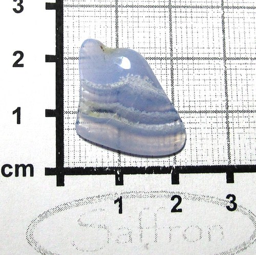 Modrý chalcedon , placák z Malawi č.011 — foto 1