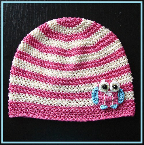 Háčkovaná čepička "Moudrá" (o. 43-49 cm) — foto 1