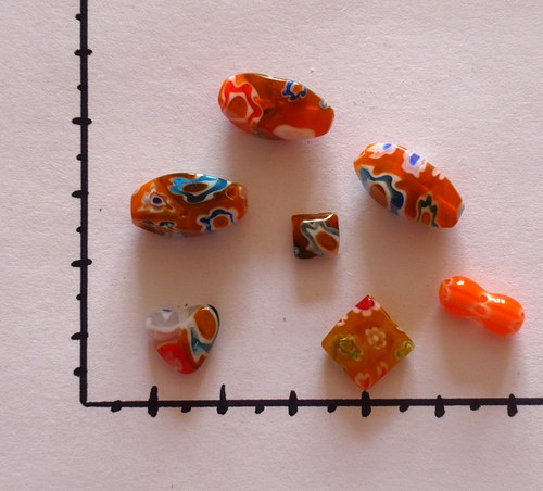 Millefiori oranžová směs — foto 1