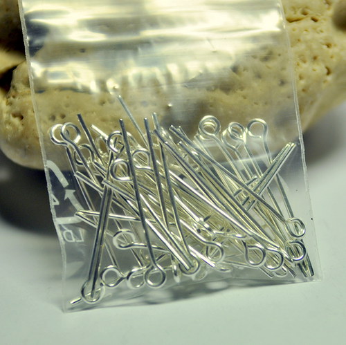 Ketlovací jehla 24 mm PACK 50ks/stříbrná