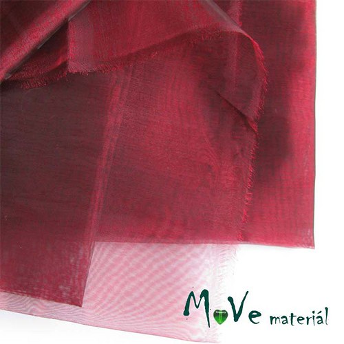 Organza vínová 140cm/ 20 cm — foto 1