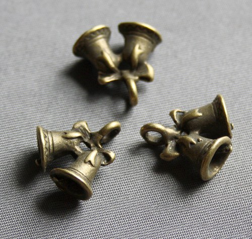 Přívěsek zvonečky bronz — foto 1