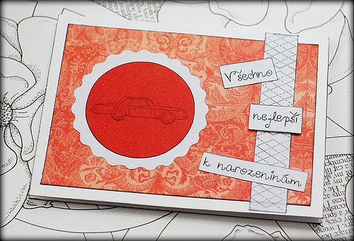 Přání - červené auto — foto 1