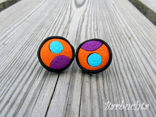 Náušnice Orange Dots — foto 1