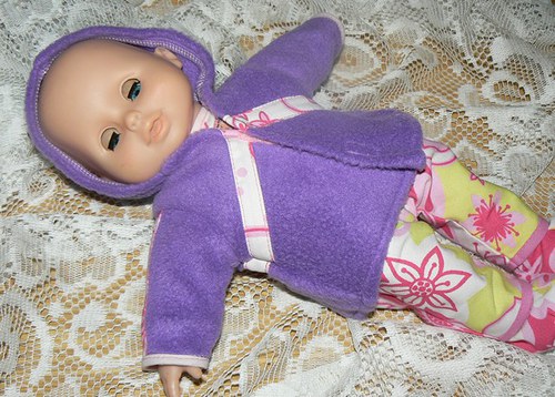 Flís bundička na panenku 35cm — foto 1