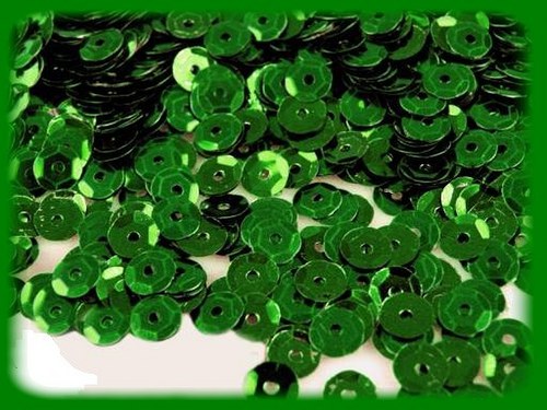 ~ FLITRY ZELENÉ ~ lomené Ø 6mm 450ks ~ 5g