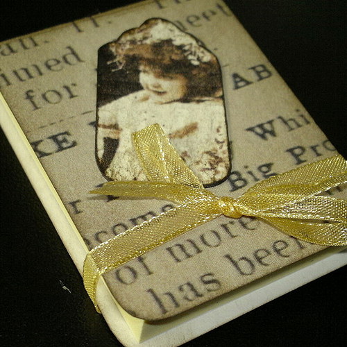 Post It bloček ve vintage stylu do kabelky — foto 1