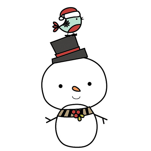 Imaginisce - silikonová razítka SNOWMAN — foto 1