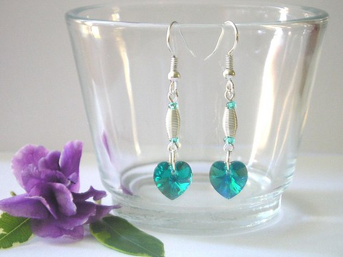 Swarovski heart v tyrkysu... — foto 1