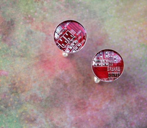 IT manžetové knoflíčky /red/ — foto 1
