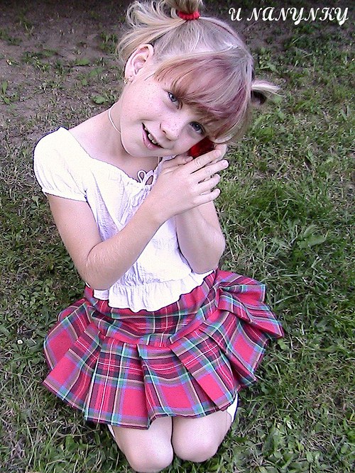 Káro Sukýnka Červená — foto 1
