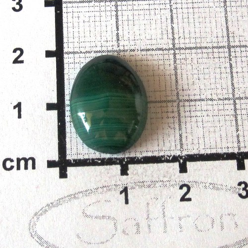 Malachit kabošon (malý prstýnkový) č.5 — foto 1