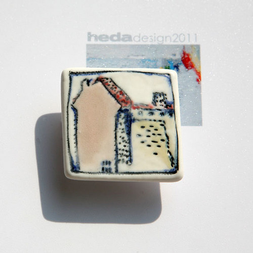 Můj dům II (porcelánová brož) — foto 1