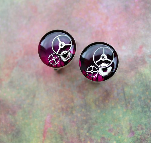 Manžetové knoflíčky /violet/ — foto 1