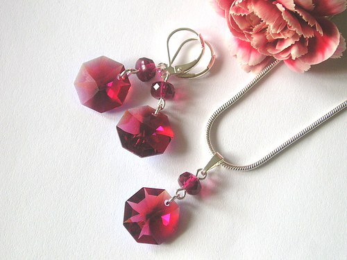 Swarovski Strass Octagon...Bordeaux Blue AB — foto 1