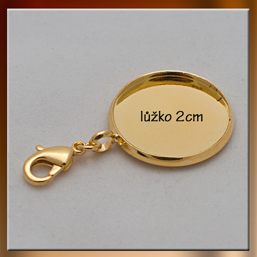 Lůžko kolečko - zlaté (2 cm) L065 — foto 1