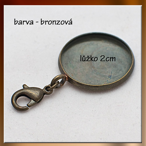 Lůžko kolečko - bronzové (2 cm) L066 — foto 1