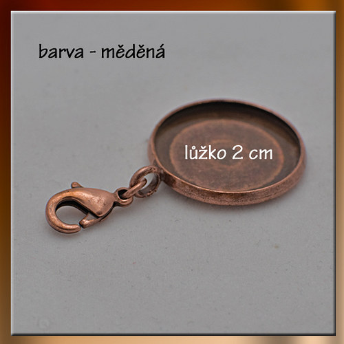 Lůžko kolečko - měděné (2 cm) L068 — foto 1