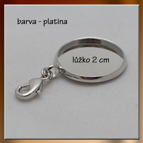 Lůžko kolečko - platina (2 cm) L069 — foto 1