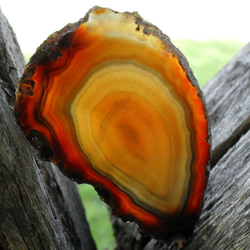 Achátový plátek 56x36x4mm — foto 1