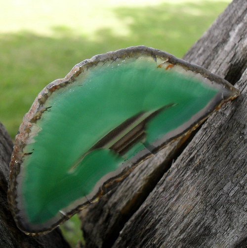 Achátový plátek 71x33x3mm — foto 1