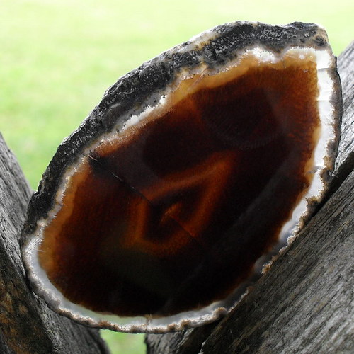 Achátový plátek 65x42x3mm — foto 1
