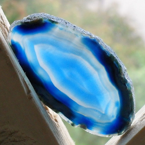 Achátový plátek 40x23x3mm — foto 1