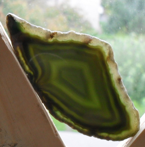 Achátový plátek 75x38x4mm — foto 1
