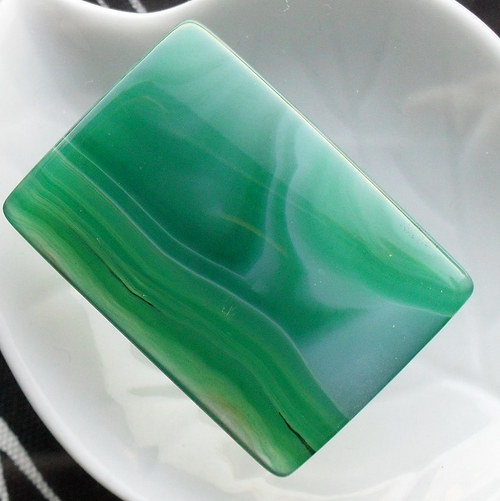 Čínský achát 36x25x5mm — foto 1