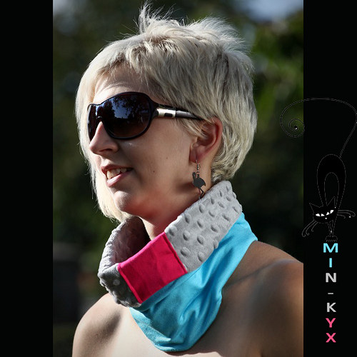 NÁKRČNÍ-KYX silver-pink-azure — foto 1