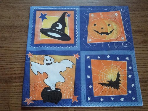 Ubrousek na decoupage - halloween