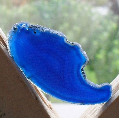 Achátový plátek 55x26x3mm — foto 1