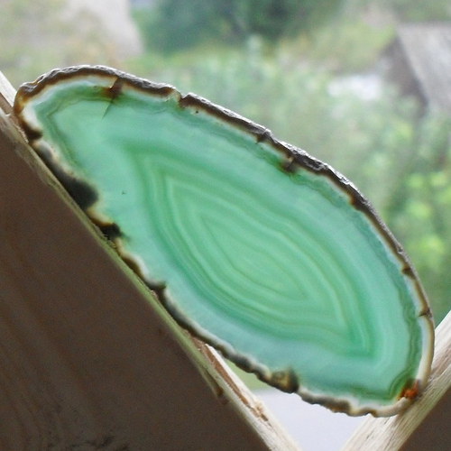 Achátový plátek 75x31x3mm — foto 1